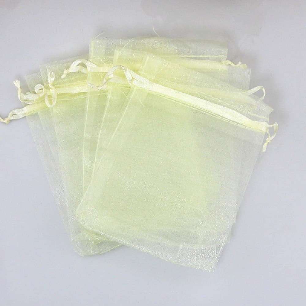 50 VELI SACCHETTI ORGANZA TULLE PER CONFETTI REGALO BOMBONIERA - 5