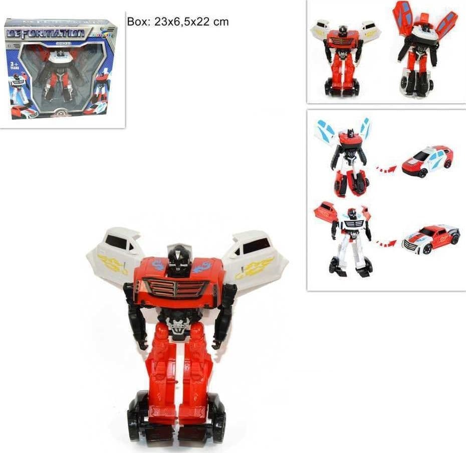 ROBOT TRASFORMABILE IN AUTO GIOCO GIOCATTOLO PER BAMBINI TRANSFORMERS MACCHINA - 2