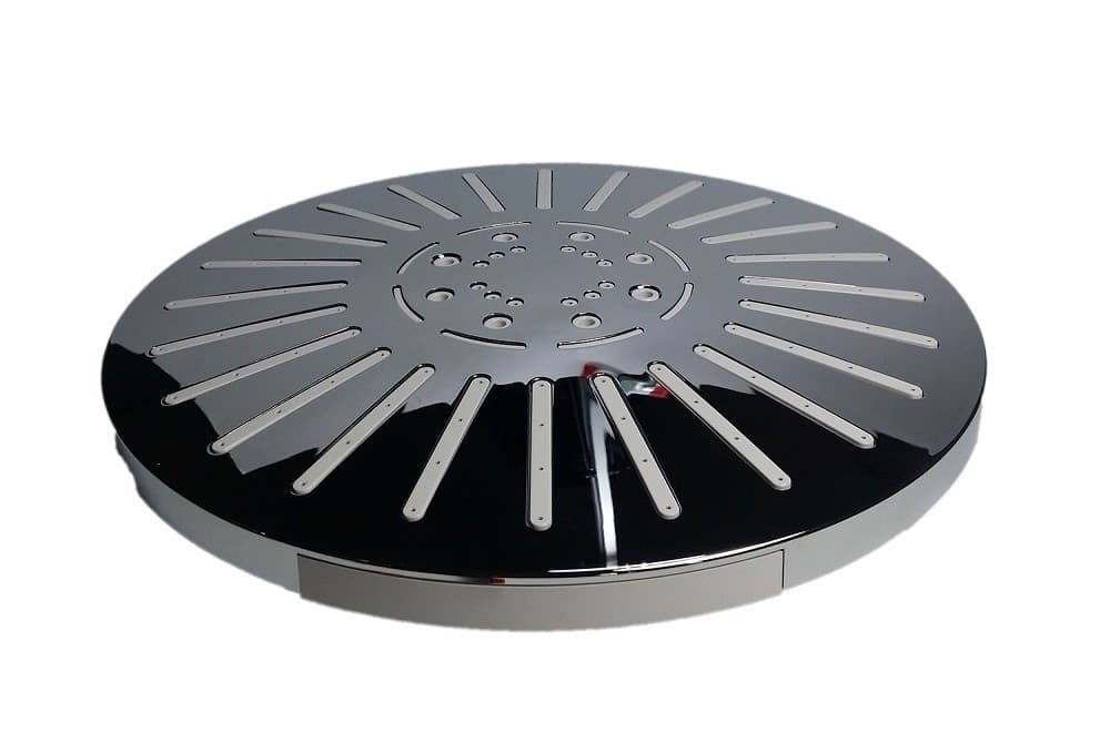 SOFFIONE DOCCIA TONDO ROTONDO 8" BAGNO EFFETTO PIOGGIA SOTTILE CROMATO 93005 - 2