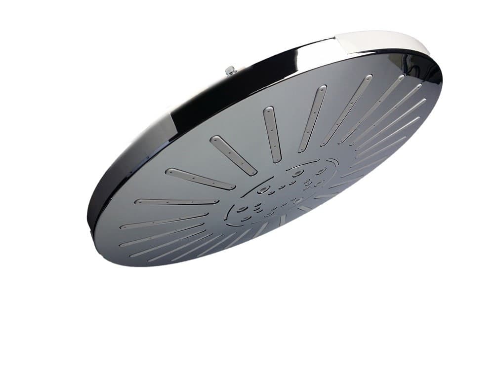 SOFFIONE DOCCIA TONDO ROTONDO 8" BAGNO EFFETTO PIOGGIA SOTTILE CROMATO 93005 - 4