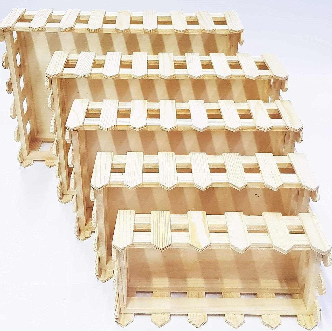 CESTINO LEGNO 5 PEZZI RF_64893 MATRIOSKA RETTANGOLARE CASSETTA PORTAOGGETTI