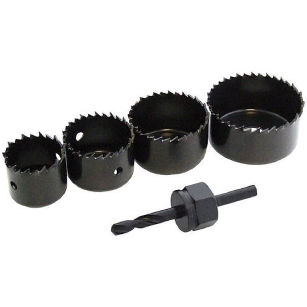 PUNTA TRAPANO PER FORO SET 5 PZ FRESE FRESA A TAZZA CIRCOLARE PER LEGNO PLASTICA - 2