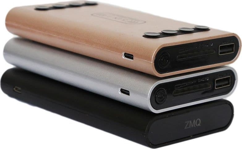 POWER BANK 5 IN 1 CARICATORE WIRELESS SENZA FILI QI LED 10000MAH CARICA BATTERIA - 6