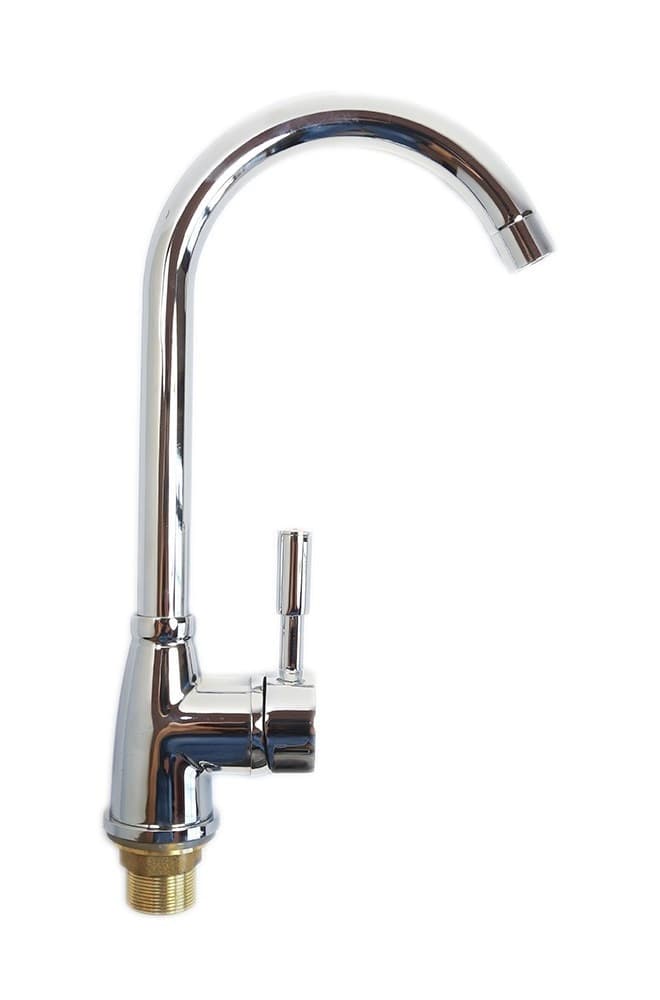 MISCELATORE RUBINETTO MONOCOMANDO LAVABO LAVELLO BAGNO CUCINA CROMATO V6 - 4