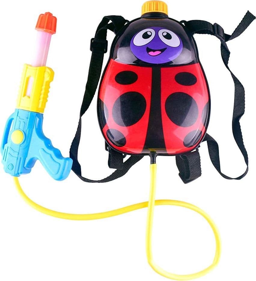 FUCILE PISTOLA AD ACQUA CON SERBATOIO ZAINETTO COCCINELLA GIOCO BAMBINI