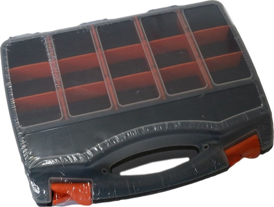 VALIGETTA CASSETTA PORTA ATTREZZI E MINUTERIA ORGANIZER 37X30X8 CM 31 SCOMPARTI - 4