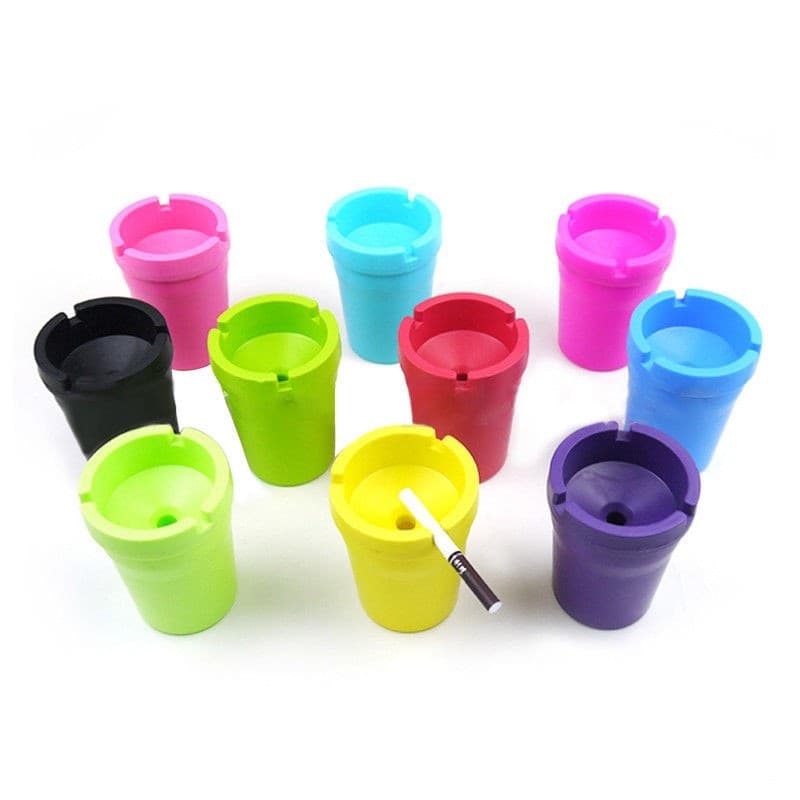 SET 12 PEZZI POSACENERE MANGIA SIGARETTA NO FUMO ODORI POSA CENERE PLASTICA