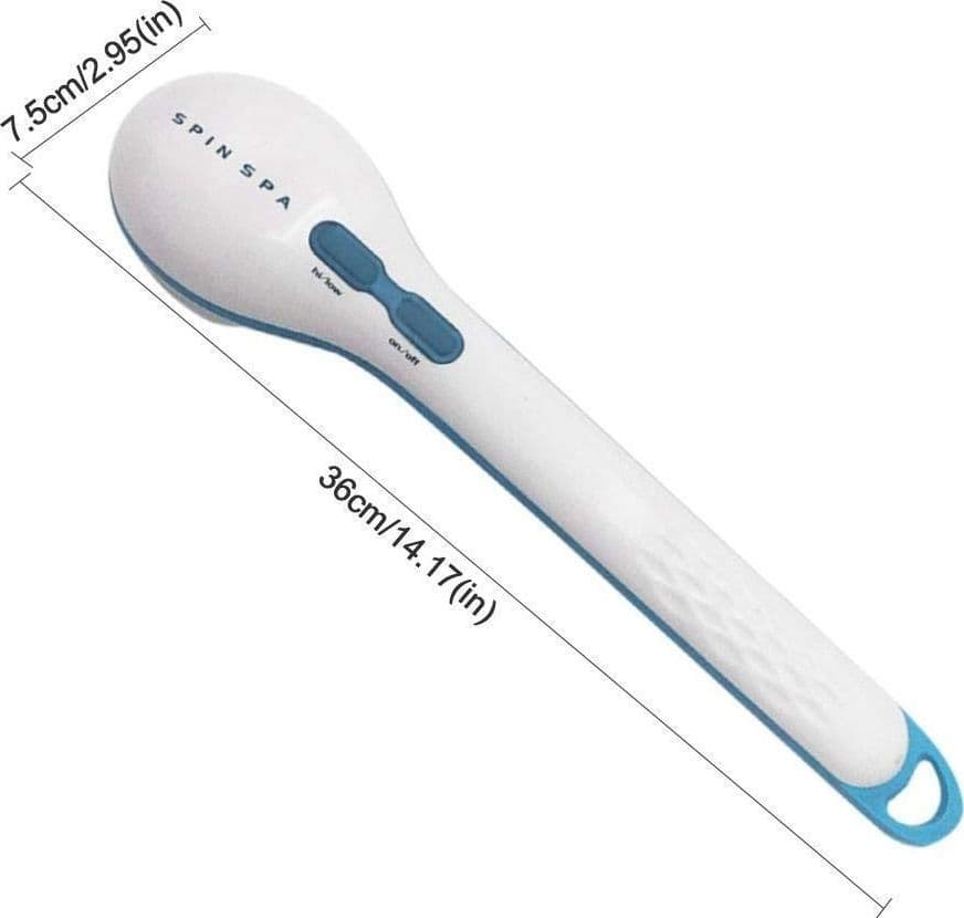 SPAZZOLA CORPO ELETTRICA SPIN SPA DOCCIA 5 IN 1 MASSAGGIO SCHIENA POMICE SPUGNA - 7