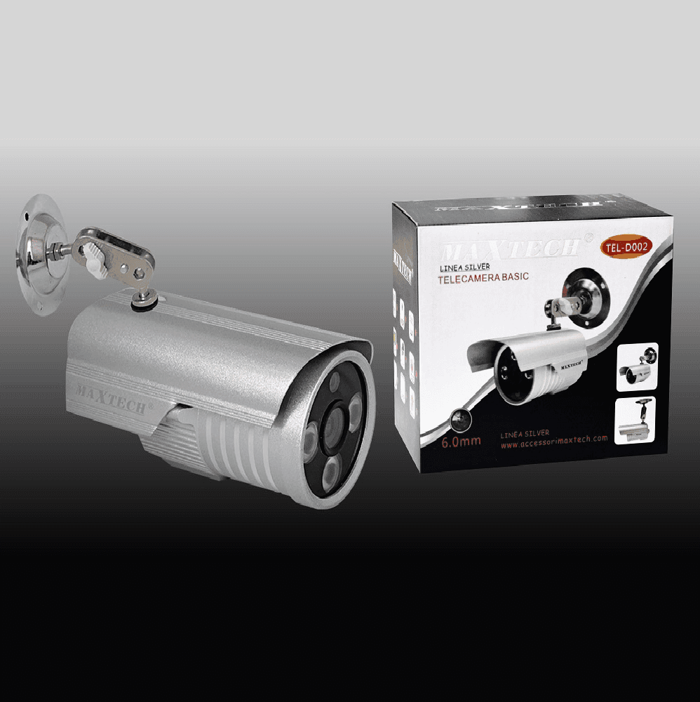 TELECAMERA VIDEOSORVEGLIANZA HD CAM INFRAROSSI 6MM 1MPX AUTOMATIC MAXTECH TEL-D002 - 2