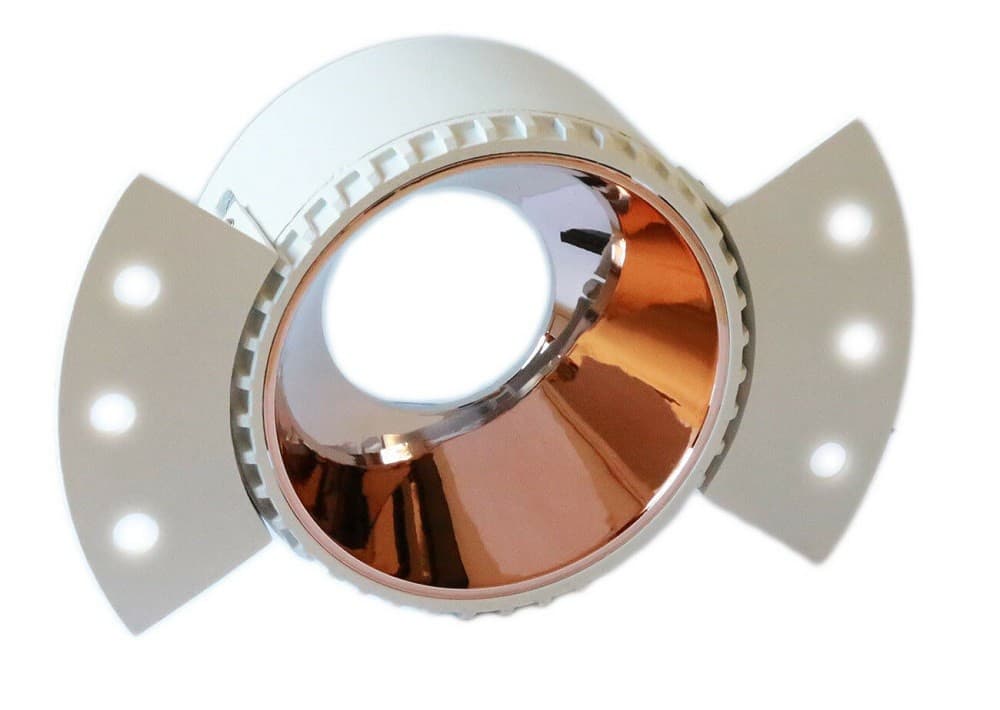 PORTA FARETTO DA INCASSO LAMPADINE LED GU10 7WATT PER CONTROSOFFITTO CARTONGESSO - 8