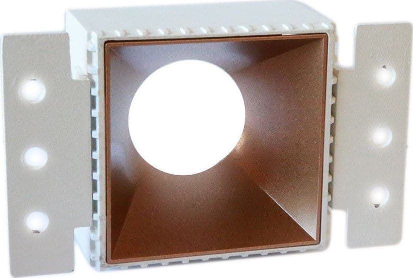 PORTA FARETTO DA INCASSO LAMPADINE LED GU10 7WATT PER CONTROSOFFITTO CARTONGESSO - 9