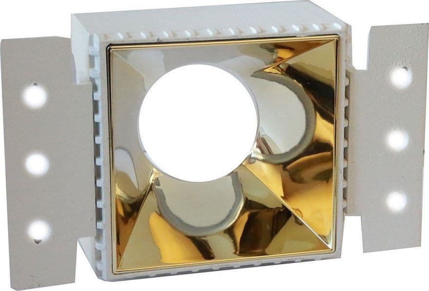 PORTA FARETTO DA INCASSO LAMPADINE LED GU10 7WATT PER CONTROSOFFITTO CARTONGESSO - 6