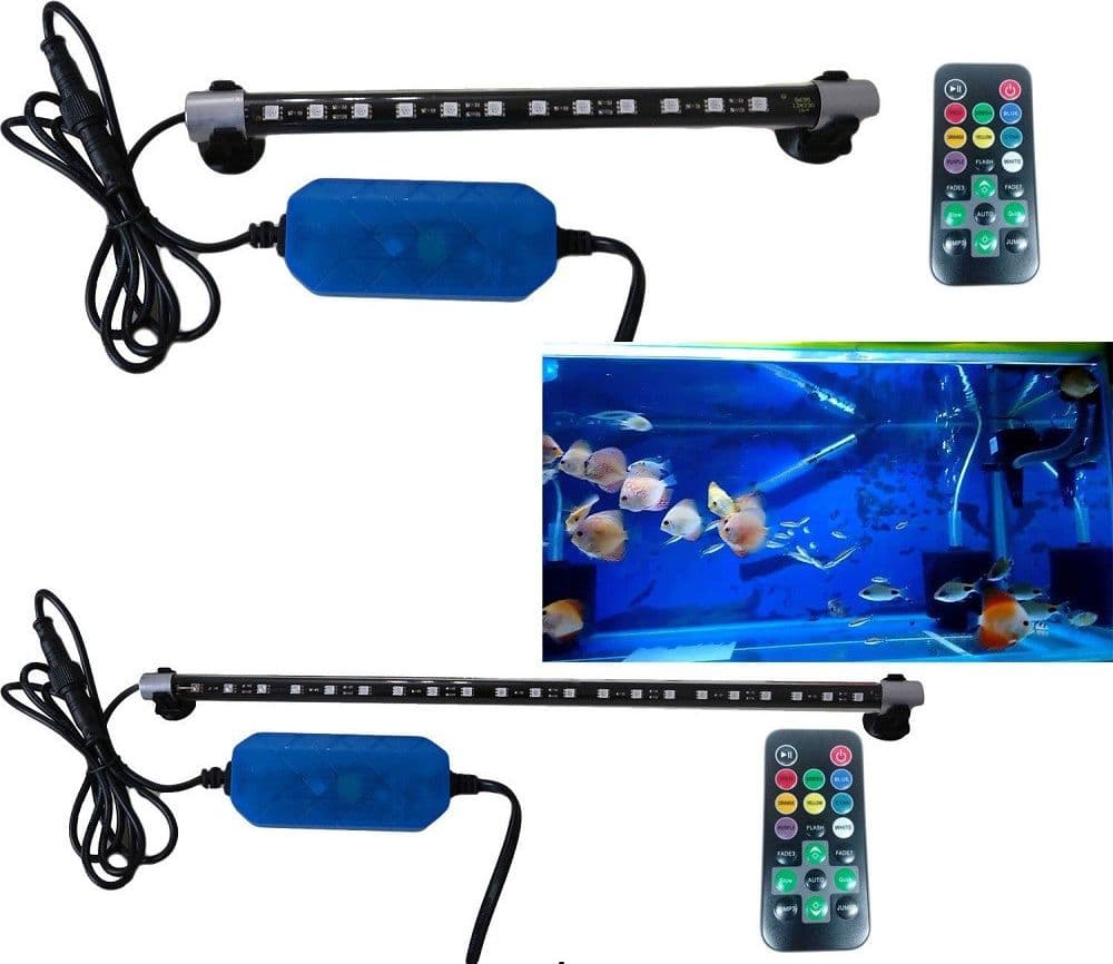 LAMPADA NEON LED IMMERSIONE ACQUARIO TUBO LUCE PESCI T4 12 21 33 LED COLORI – 3 Watt, 21 LED – TrAdE Shop Traesio –