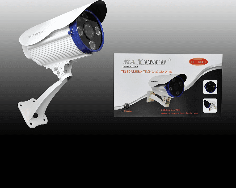TELECAMERA AHD VIDEOCAMERA SENSORE ZOOM 6MM VIDEOSORVEGLIANZA MAXTECH TEL-D001 AHD - 2