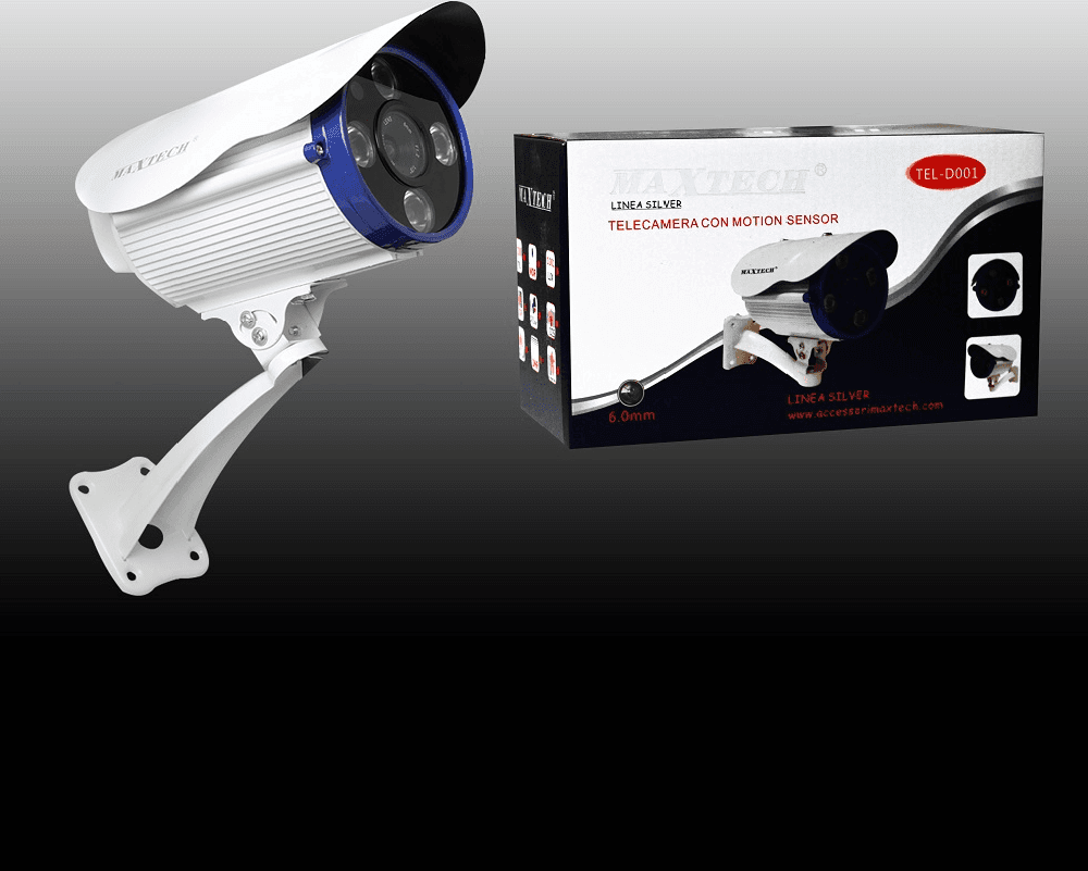 TELECAMERA VIDEOSORVEGLIANZA CAM SENSORE INFRAROSSI 6MM COLORI MAXTECH TEL-D001 - 2
