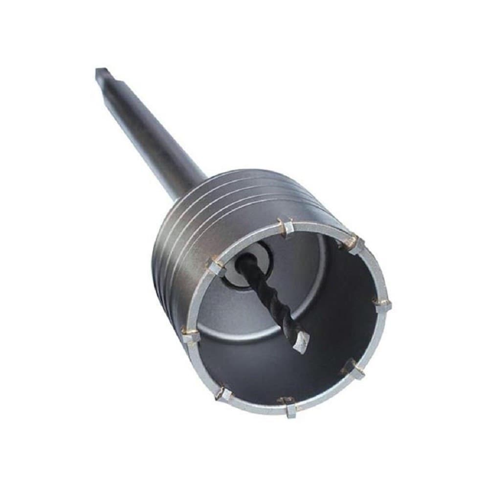 FRESA A TAZZA 80MM CAROTATRICE CON ASTA SDS PLUS 90MM CALCESTRUZZO CEMENTO - 4