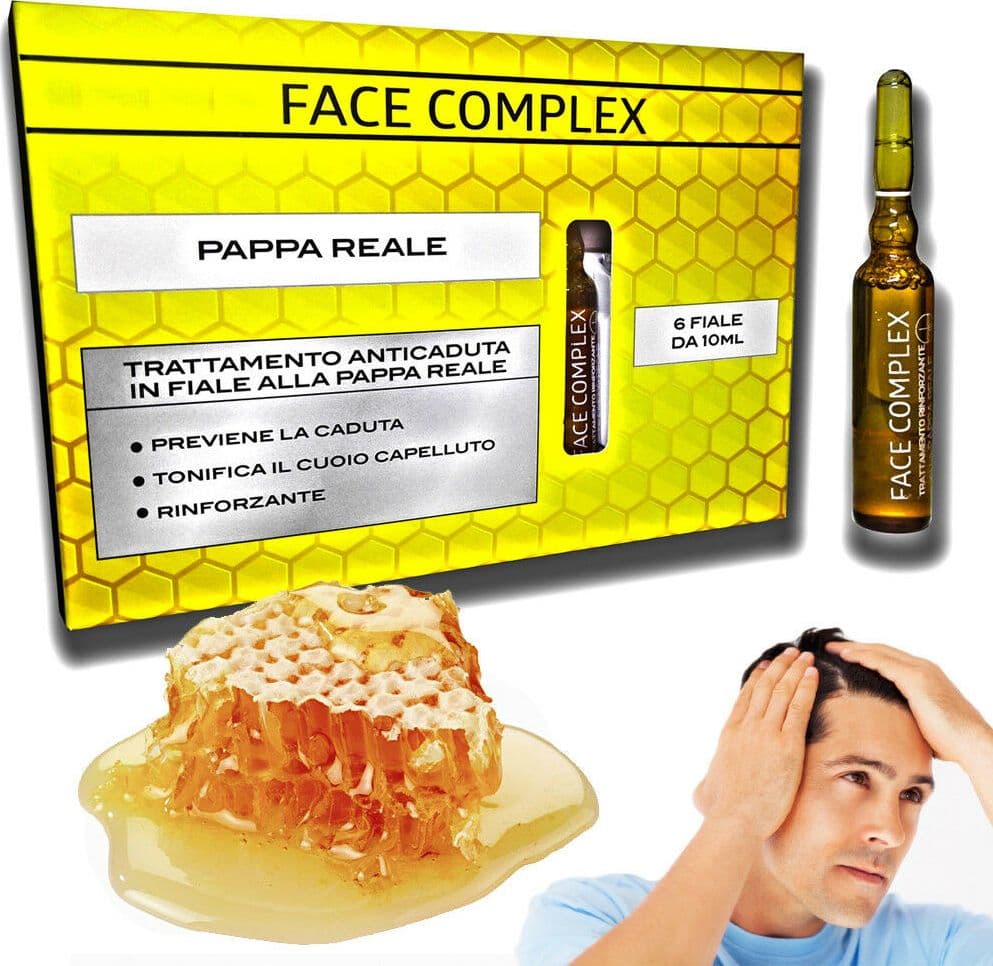 TRATTAMENTO CAPELLI FIALE ANTI CADUTA ALLA PAPPA REALE CONTRASTA LA CADUTA FC309