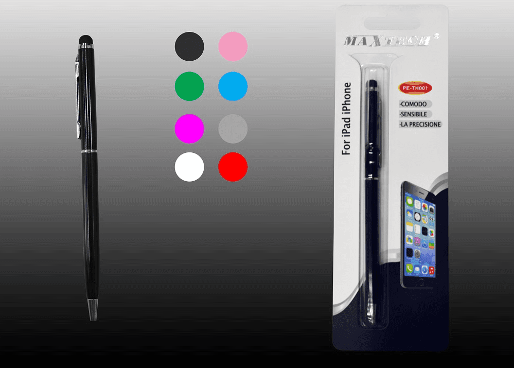 PENNA TOUCH SCREEN PER SMARTPHONE PENNINO TABLET IPAD IPHONE MAXTECH PE-TH001 - 2