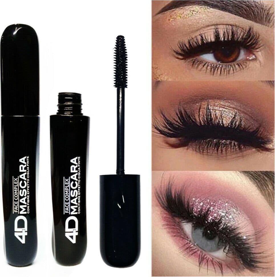 MASCARA FACE COMPLEX NERO 4D BLACK CON FIBRE CIGLIA EFFETTO 4 DIMENSIONI 991033 - 4