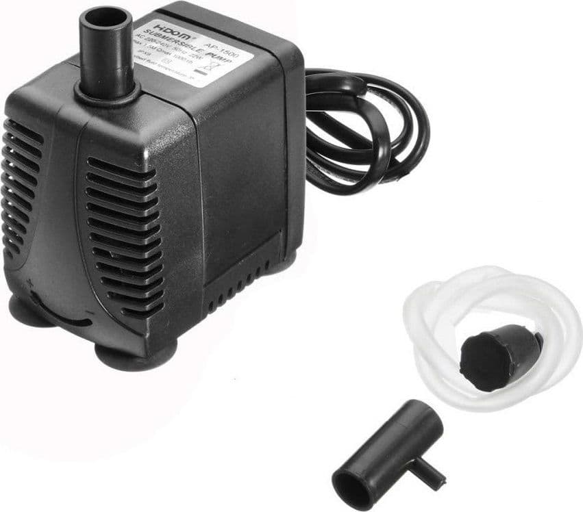 POMPA SOMMERGIBILE DN280 ACQUARIO 5W 0.6MT MULTI FUNZIONE 300L/H IMMERGIBILE