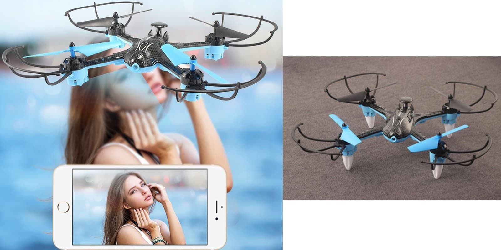 DRONE RADIOCOMANDATO H235 QUADRICOTTERO WIFI APP CONTROL CAMERA 2.4 GHZ 6 AXIS - 4