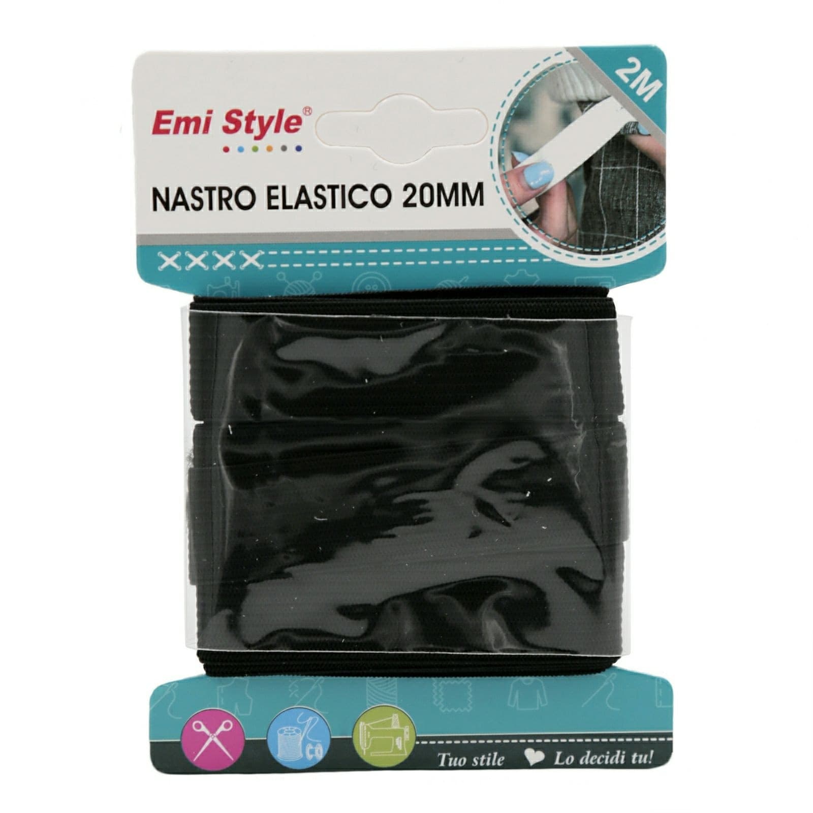 SET 3 PEZZI ELASTICO ELASTICI NERO 10MMX3M FASCIA PER CUCITO SARTA ABBIGLIAMENTO