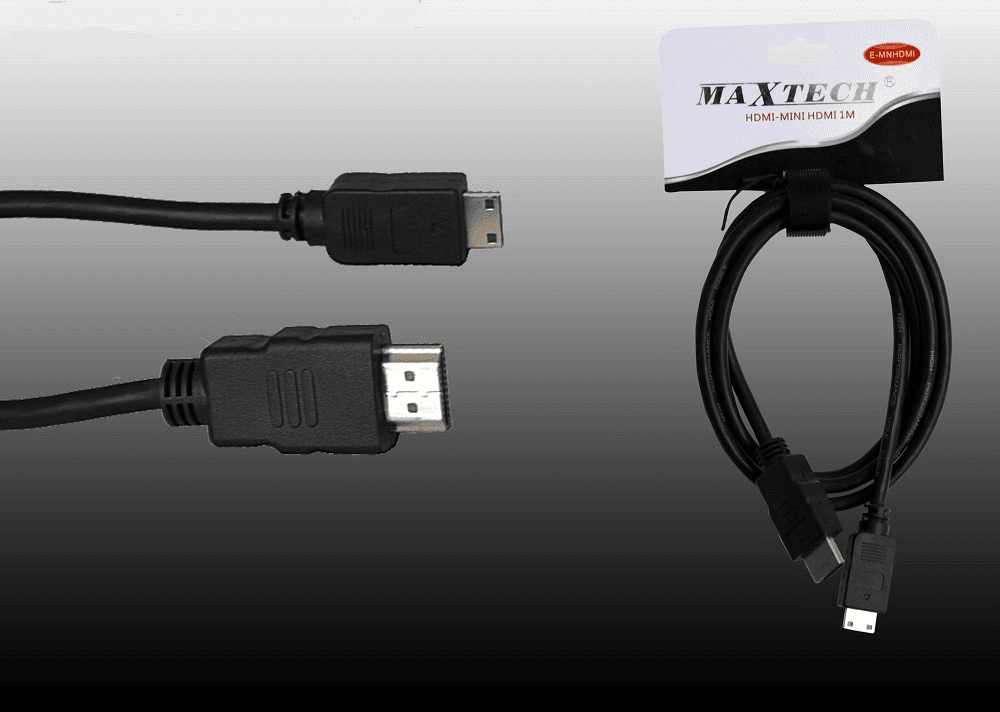 CAVO MINI HDMI A HDMI 1 METRO CABLE AUDIO VIDEO PER FOTOCAMERE MAXTECH E-MNHDMI - 2