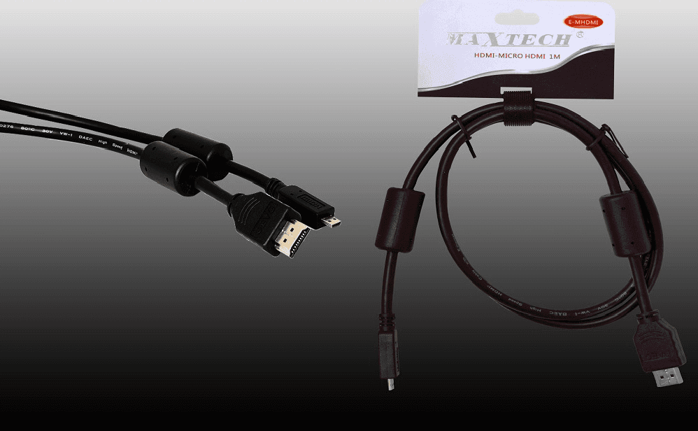CAVO VIDEO DA HDMI-MICRO HDMI CAVO 1 METRO PER COMPUTER PORTATILE MAXTECH E-MHDMI - 3