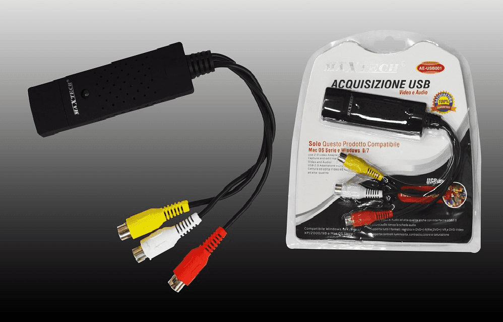 ACQUISIZIONE VIDEO E AUDIO USB PER NOTEBOOK TELECAMERE AL PC MAXTECH AE-USB001 - 2