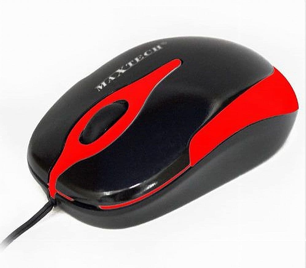 MOUSE CON CAVO USB OTTICO PER COMPUTER PC PORTATILE NOTEBOOK FILO MAXTECH M-Z005 - 3