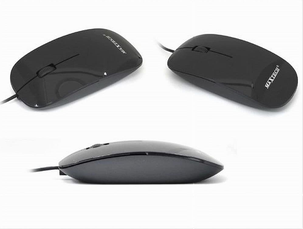 MINI MOUSE OTTICO USB 2.0 CON FILO PER COMPUTER NOTEBOOK PC PORTATILE MAXTECH M-Z009 - 2