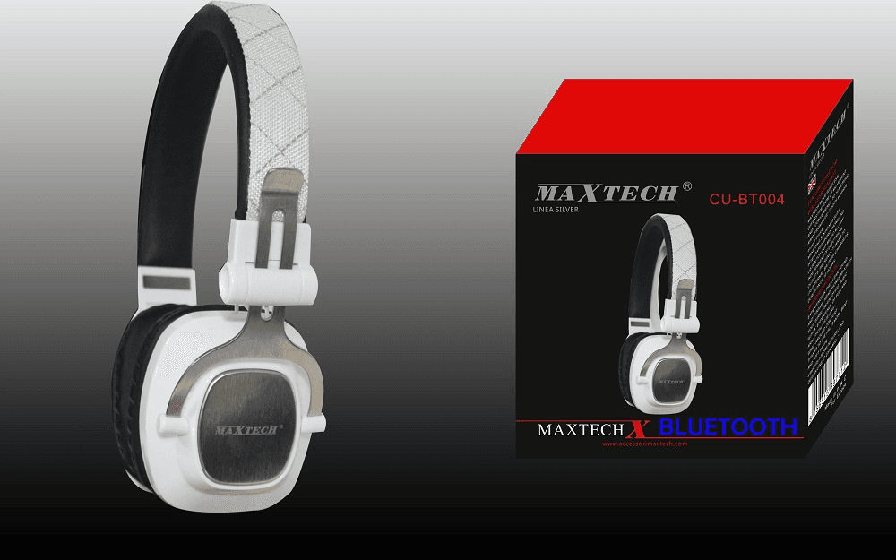 CUFFIE BLUETOOTH SENZA FILI CON CAVO JACK PER PC SMARTPHONE MUSICA MAXTECH CU-BT004 - 2