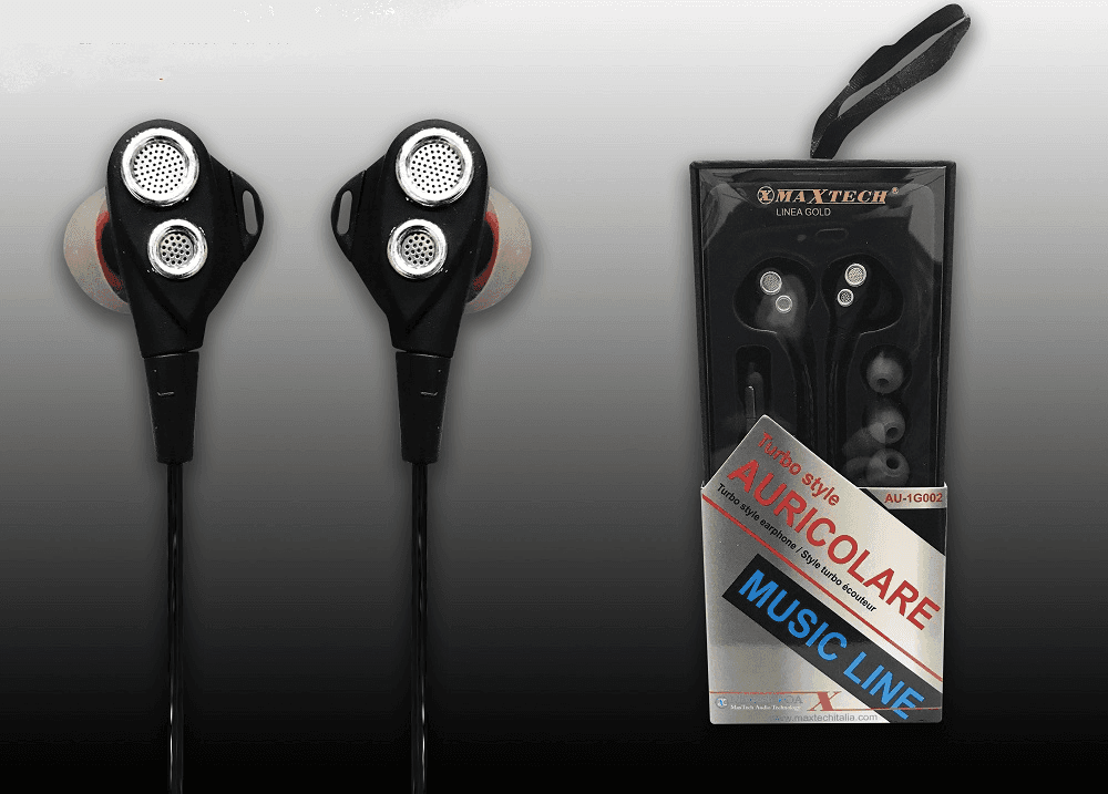 AURICOLARI ORECCHIE CUFFIE PER SMARTPHONE MICROFONO CON FILO VOLUME MAXTECH AU-1G002 - 2