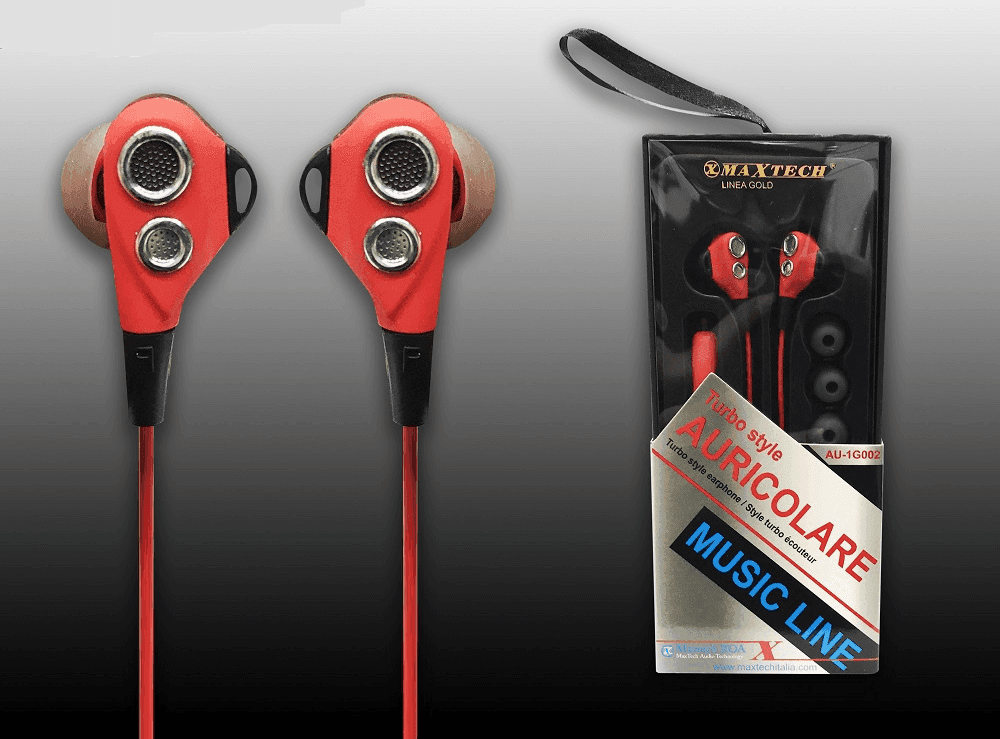 AURICOLARI ORECCHIE CUFFIE PER SMARTPHONE MICROFONO CON FILO VOLUME MAXTECH AU-1G002 - 3