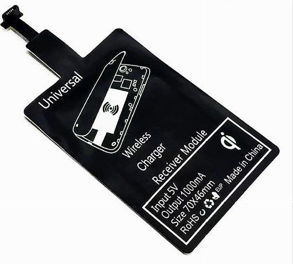 CHIP RICARICA WIRELESS ADATTATORE 5PIN MICRO USB UNIVERSALE RICEVITORE 1000MAH MAXTECH - 2