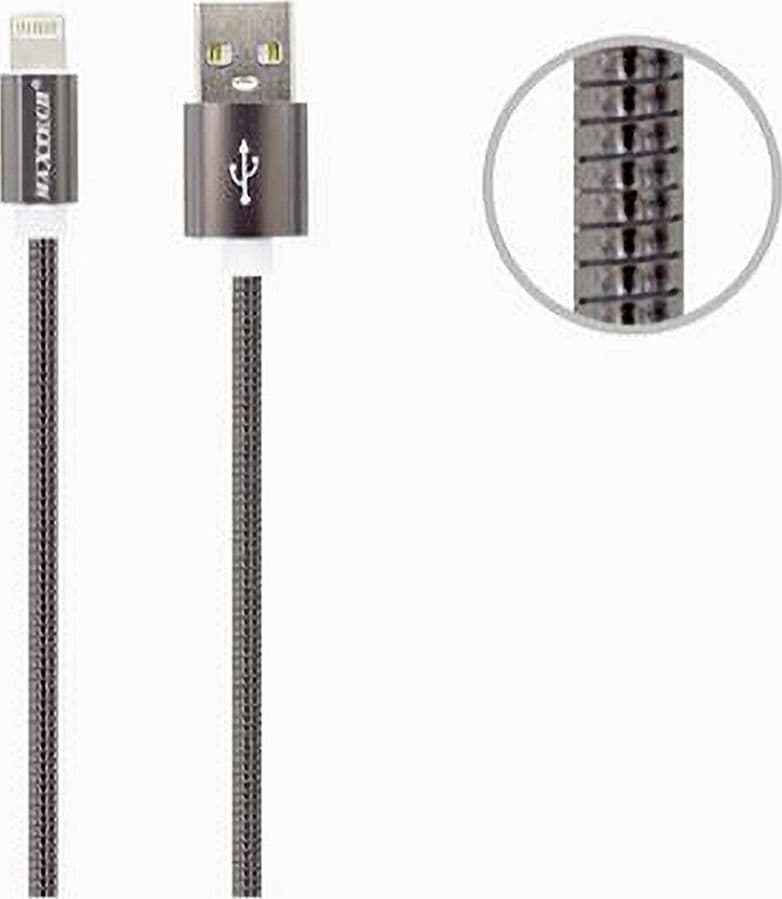 CAVO DI RICARICA PER IPHONE IPAD 5VOLT-2000MA 1MT ALTA VELOCITÀ USB MAXTECH F-IP013 - 3