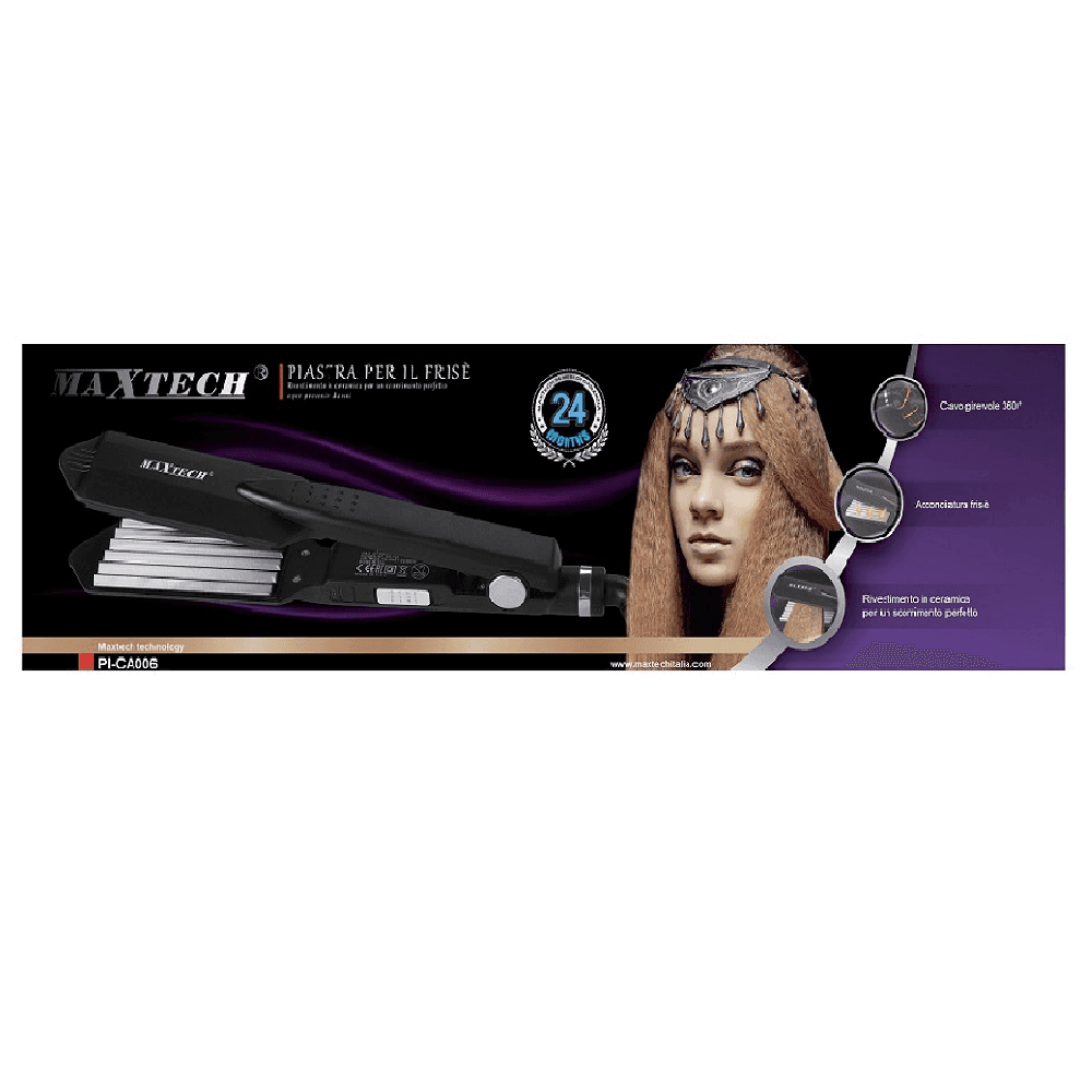 PIASTRA CAPELLI X FRISÈ IN CERAMICA ANTI DANNI ACCONCIATURA STILE CAVO GIREVOLE PI-CA006 - 2