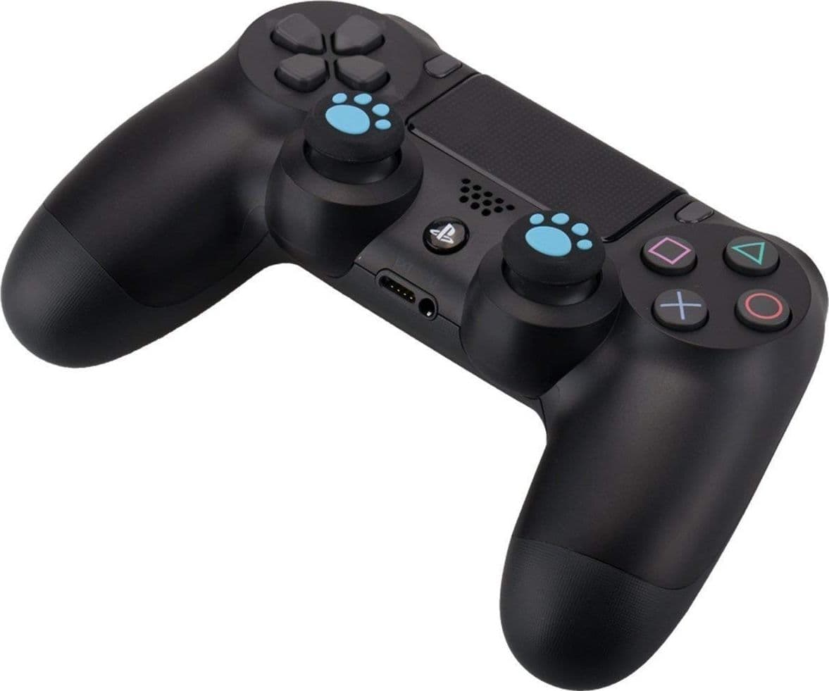 SET 4 PEZZI COPRI TASTO TASTI ZAMPETTE ANTI SCIVOLO JOYSTICK PS4 PS3 SWITCH - 2