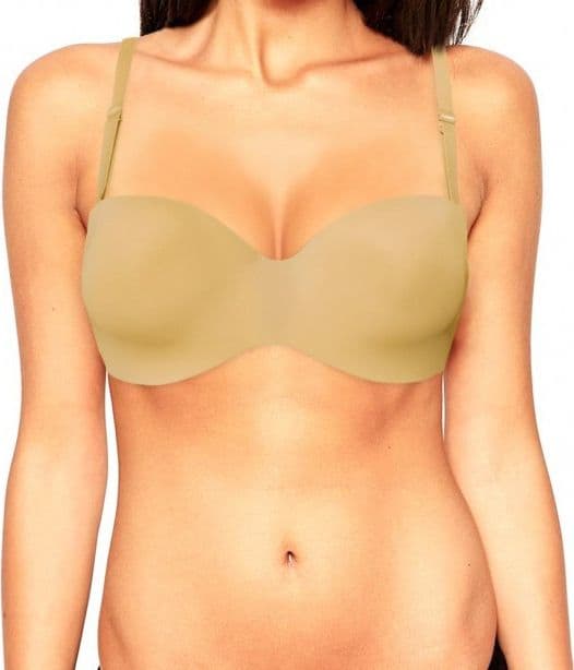 REGGISENO ANTEMIDE IN MICROFIBRA B45 COPPE DALLA A ALLA E BRETELLE RIMOVIBILI – A 1a, Beige – TrAdE Shop Traesio – maglia