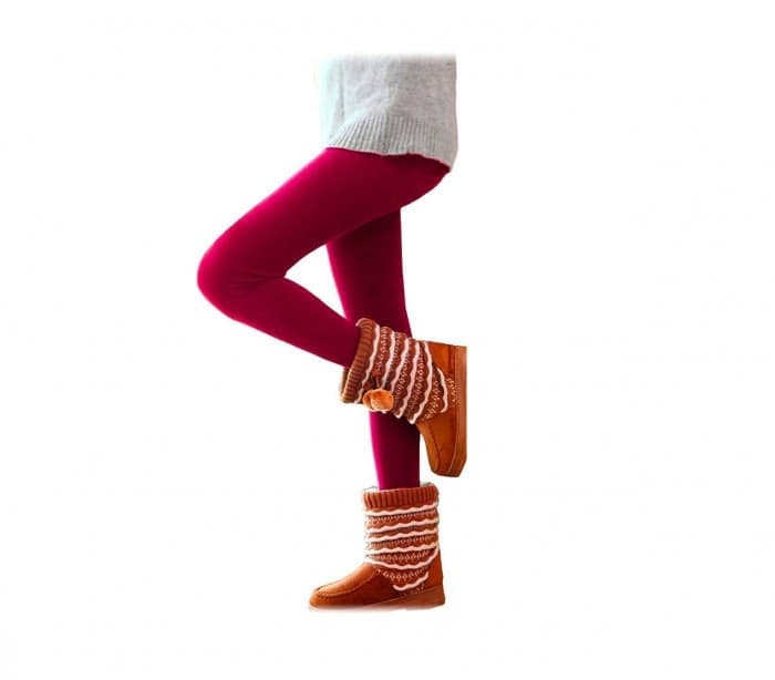 SET 5 LEGGINGS DONNA EFFETTO TERMICO FELPATO ASS. UHRA COLLANT TAGLIA UNICA - 5