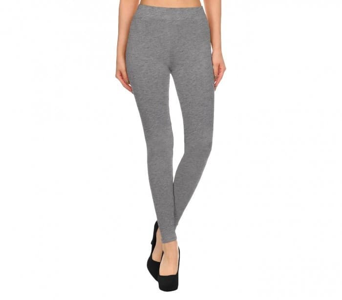 BM03 LEGGINGS DA DONNA IN COTONE ELASTICIZZATO COLORI ALLA MODA GRIGIO NERO BLU - 7