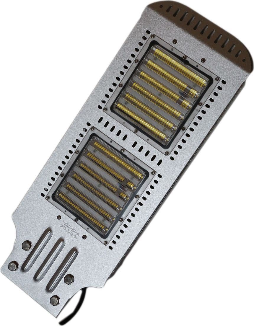 LAMPIONE FARO STRADALE ARMATURA LED 100W LUCE FREDDA 6500K 100W 100WATT - 4