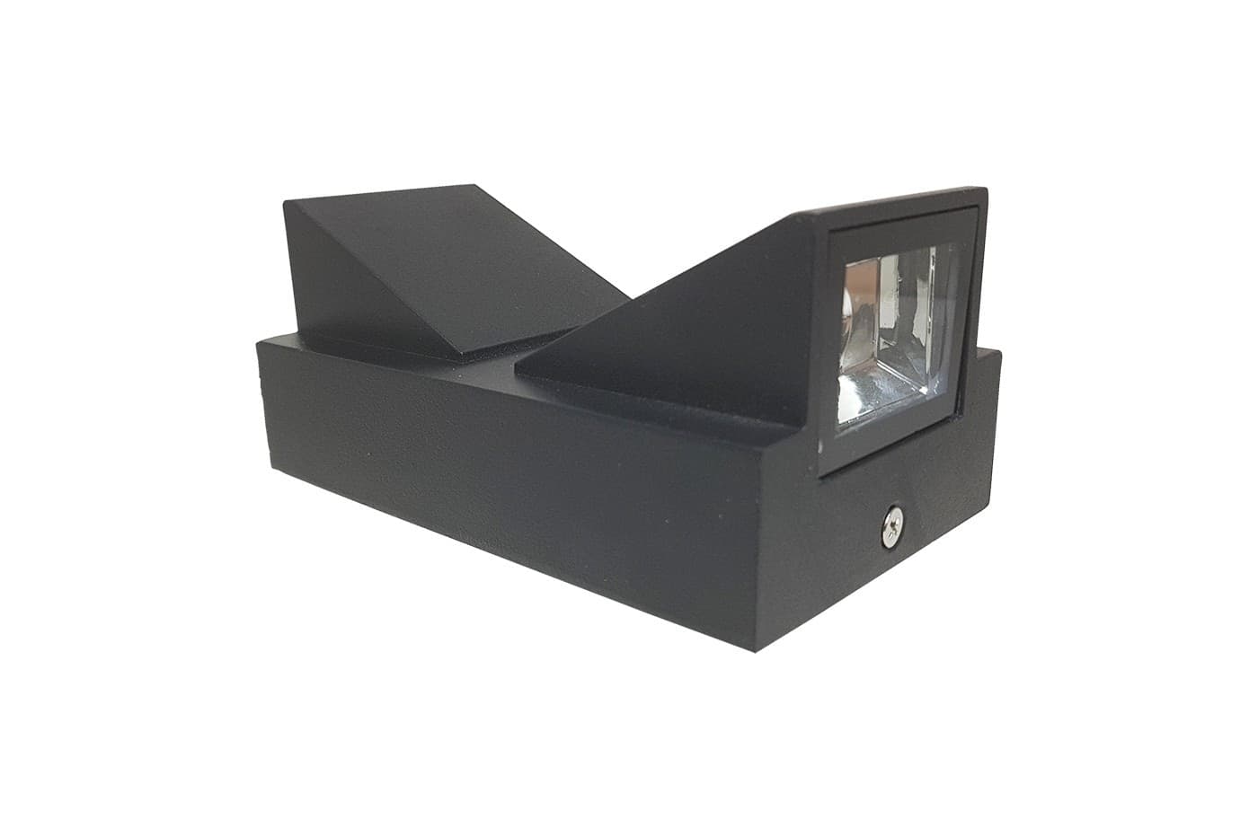 APPLIQUE LAMPADA FARETTO PER USO ESTERNO A LED LUCE 6500K 10W NERO LUCE A 2 VIE - 4