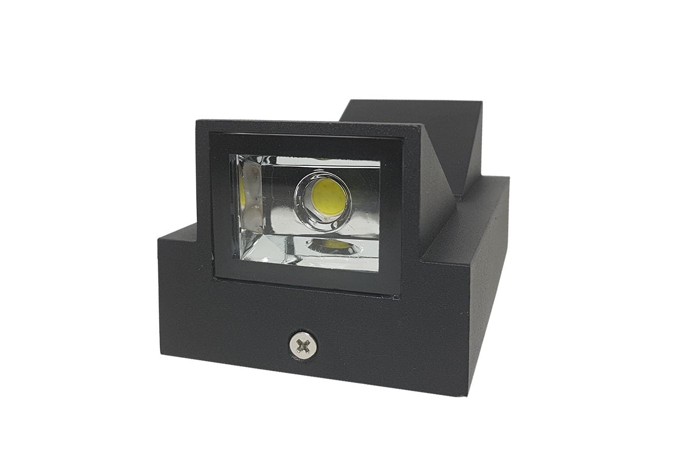 APPLIQUE LAMPADA FARETTO PER USO ESTERNO A LED LUCE 6500K 10W NERO LUCE A 2 VIE - 5