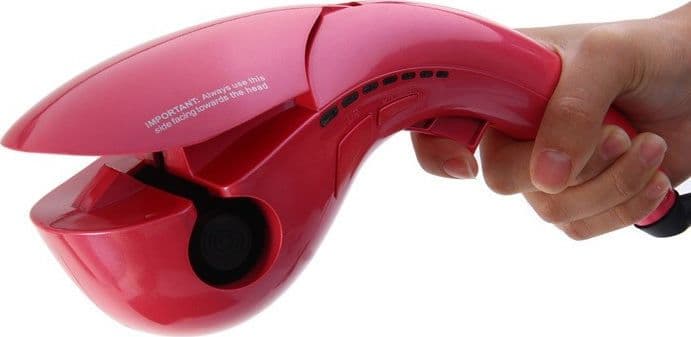 ARRICCIA CAPELLI AUTOMATICA PIASTRA CERAMICA CAPELLI MOSSI BOCCOLI RICCI - 2