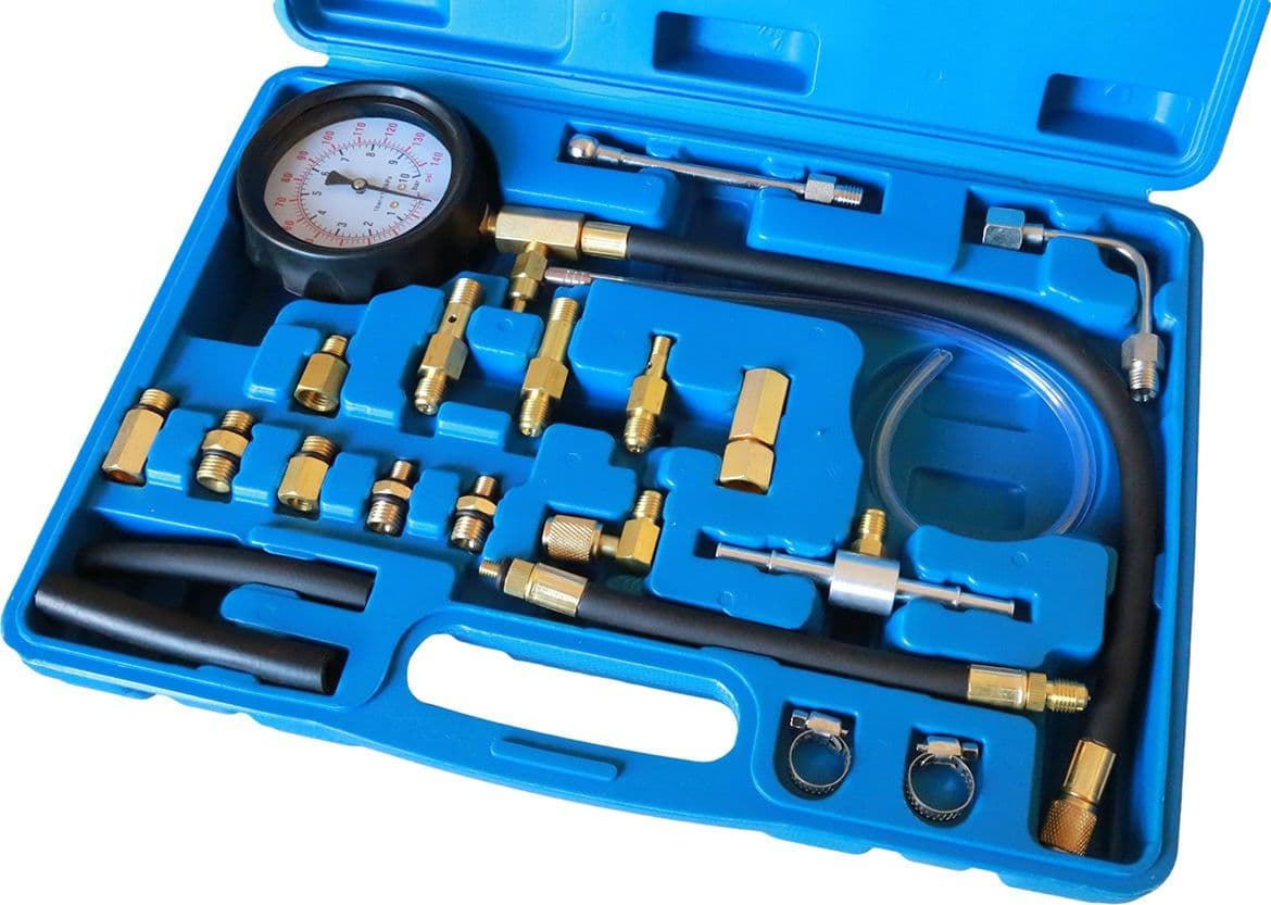 KIT TESTER PRESSIONE DI COMPRESSIONE MOTORE MISURATORE PISTONE CILINDRI 20PZ - 7