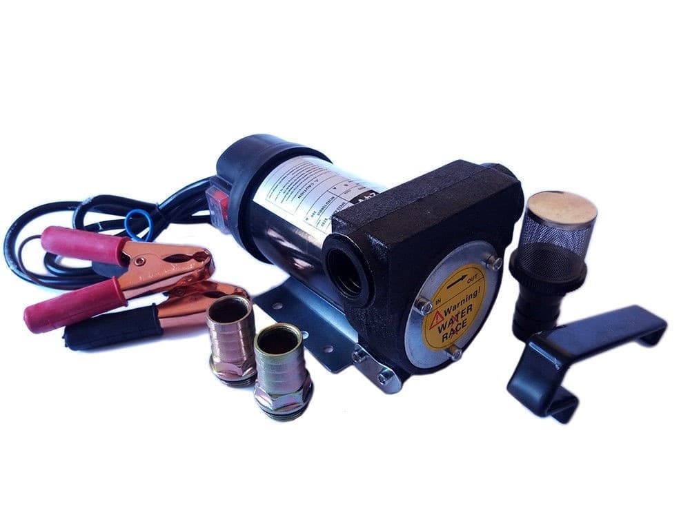 POMPA TRAVASO ELETTRICA CARBURANTE ACQUA OLIO DIESEL 12V 200 WATT AUTO BARCA - 3