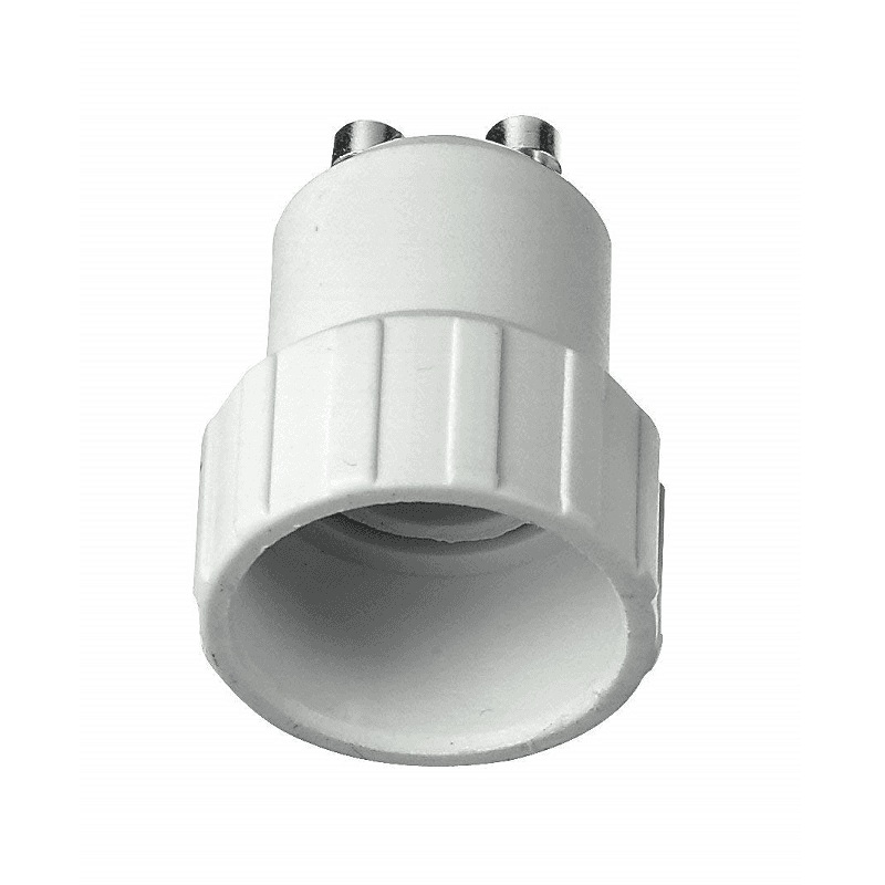 ADATTATORE CONVERTITORE PORTA LAMPADE DA GU10 A E14 PER LAMPADINA SPINOTTO ATTACCO A VITE