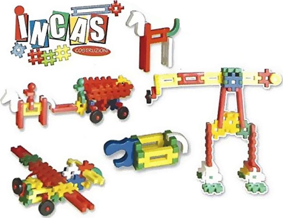 COSTRUZIONI PER BAMBINI INCAS CON SECCHIELLO CONTENITORE 34PZ IN PLASTICA - 2