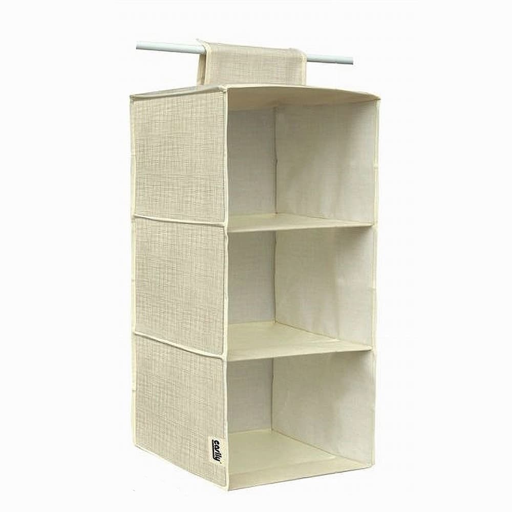 ORGANIZER PER ARMADIO IN TESSUTO CON 3 RIPIANI SCOMPARTI SALVASPAZIO 69701 - 4